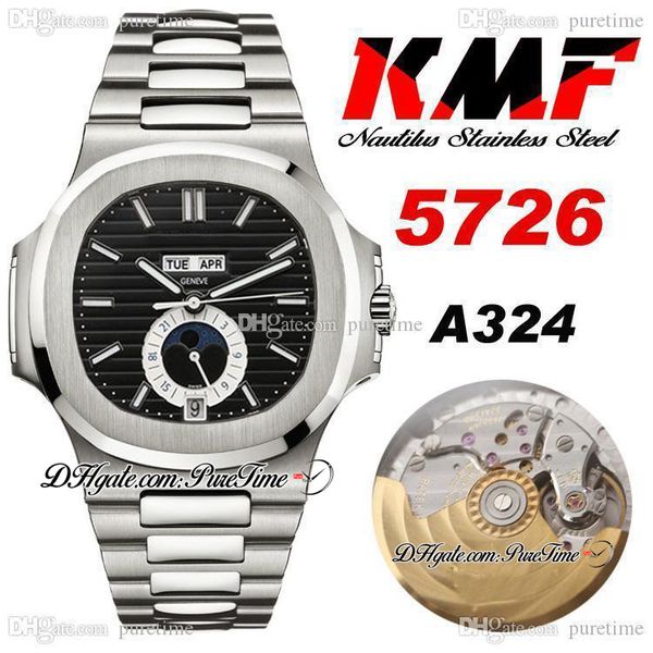 kmf 5726/1a-014 annual calendar cal.324sc a324 automatic mens watch moon phase black textured dial stainless steel bracelet super edition pu, Slivery;brown
kmf 5726/1a-014 annual calendar cal.324sc a324 automatic mens watch moon phase black textured dial stainless steel bracelet super edition pu, Slivery;brown