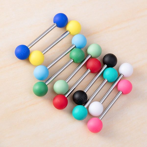 colorful tongue piercing acrylic ball tongue ring bar barbell stainless steel candy color nipple rings piercings body jewelry, Silver
colorful tongue piercing acrylic ball tongue ring bar barbell stainless steel candy color nipple rings piercings body jewelry, Silver