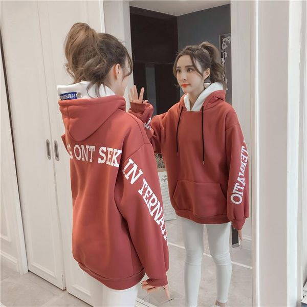 women's hoodies & sweatshirts korean fashion women hoodie wholesale letter printed pullovers hoody plus size exo casual moletom, Black
women's hoodies & sweatshirts korean fashion women hoodie wholesale letter printed pullovers hoody plus size exo casual moletom, Black