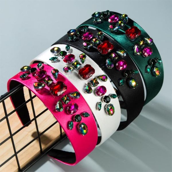 baroque jeweled colorful crystal wide headband for girl elegant solid color fabric hair band bridal wedding party accessory clips & barrette, Golden;silver
baroque jeweled colorful crystal wide headband for girl elegant solid color fabric hair band bridal wedding party accessory clips & barrette, Golden;silver