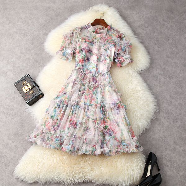 european and american women's wear for summer 2021 with short sleeves collar mesh printed flower ear fashion dress, Black;gray
european and american women's wear for summer 2021 with short sleeves collar mesh printed flower ear fashion dress, Black;gray