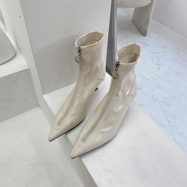 boots women's ankle women 2021 leather short fashion pointed zipper high-heels shoes female white autumn booties, Black
boots women's ankle women 2021 leather short fashion pointed zipper high-heels shoes female white autumn booties, Black