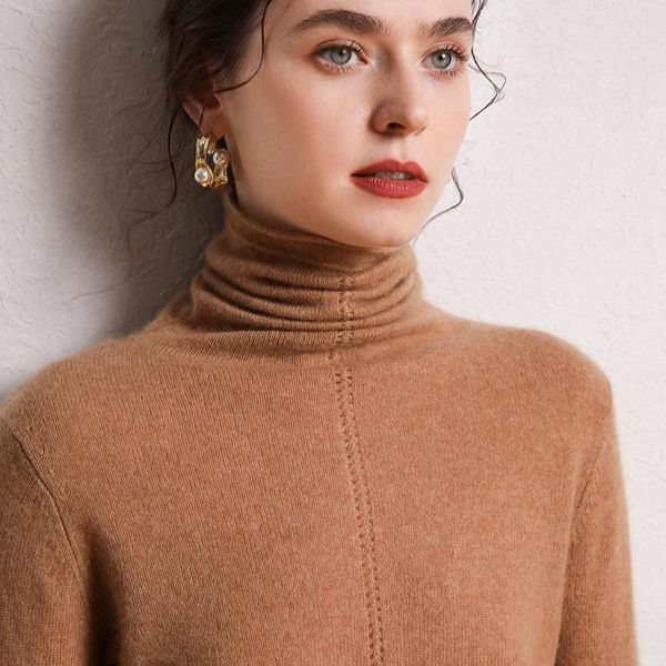 100% pure goat cashmere knitted sweater women turtleneck pullover 6 colors female winter fashion clothes girls women's swe, White;black
100% pure goat cashmere knitted sweater women turtleneck pullover 6 colors female winter fashion clothes girls women's swe, White;black
