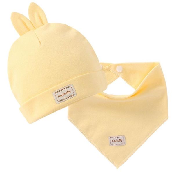 caps & hats elastic hat with scarf 2pcs baby double layer cotton bibs set for born infant candy color 6 types, Yellow
caps & hats elastic hat with scarf 2pcs baby double layer cotton bibs set for born infant candy color 6 types, Yellow