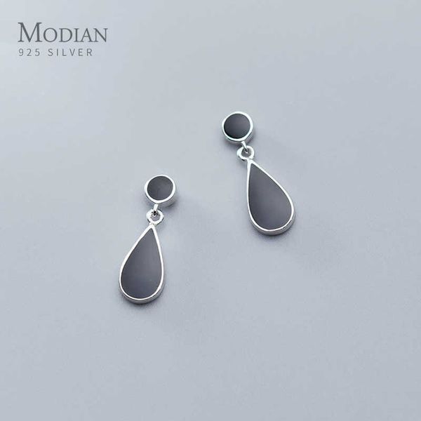 simple black round dangle earring for women genuine 925 sterling silver water drop fine jewelry accessories 210707
simple black round dangle earring for women genuine 925 sterling silver water drop fine jewelry accessories 210707