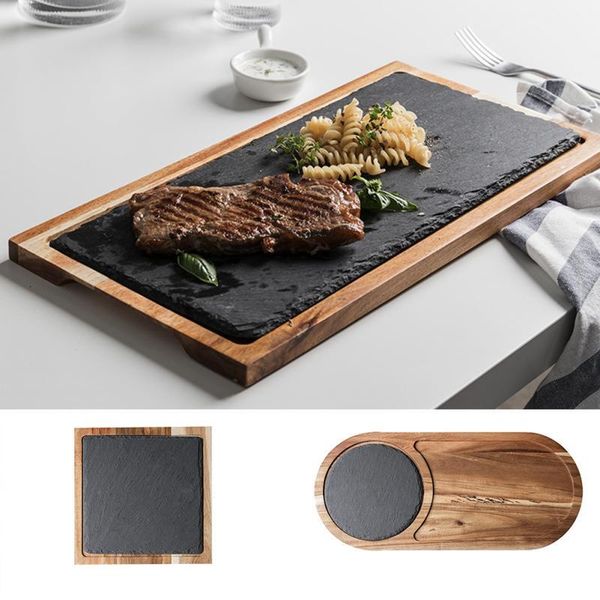 japan style plate black slate bread wooden home japanese snack steak dish dessert tray kitchen cutlery storage & organization
japan style plate black slate bread wooden home japanese snack steak dish dessert tray kitchen cutlery storage & organization