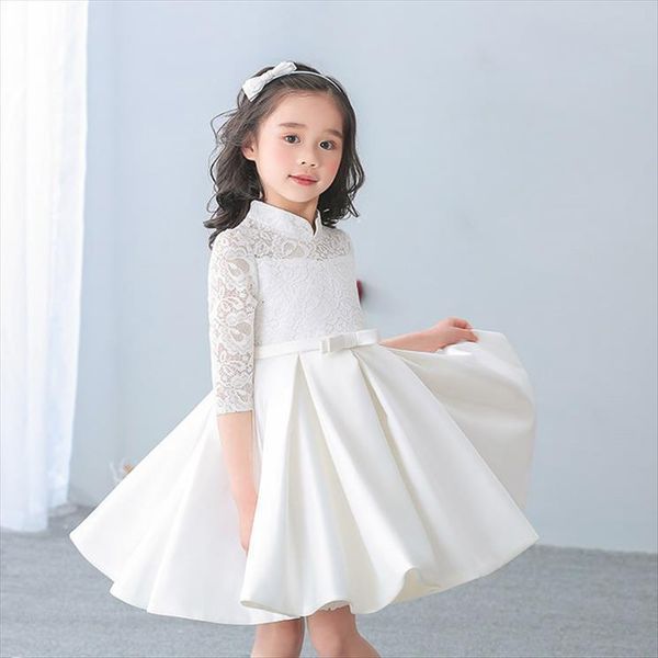 elegant girls lace half girl dresses satin for birthday wedding party princess white red frocks vestidos 2 4 6 8, Red;yellow
elegant girls lace half girl dresses satin for birthday wedding party princess white red frocks vestidos 2 4 6 8, Red;yellow