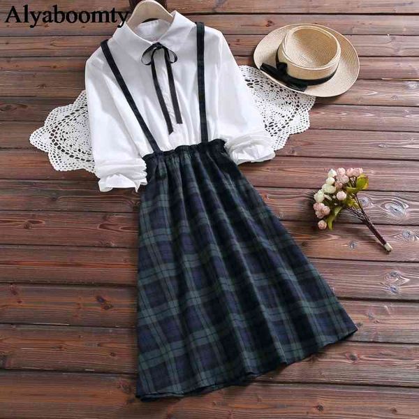 Casual Dresses Japanese Preppy Style Spring Autumn Women Turn-Down Collar Patchwork Red Green Plaid Ribbon Cute Kawaii Girl's J1XU, Black;gray
Casual Dresses Japanese Preppy Style Spring Autumn Women Turn-Down Collar Patchwork Red Green Plaid Ribbon Cute Kawaii Girl's J1XU, Black;gray