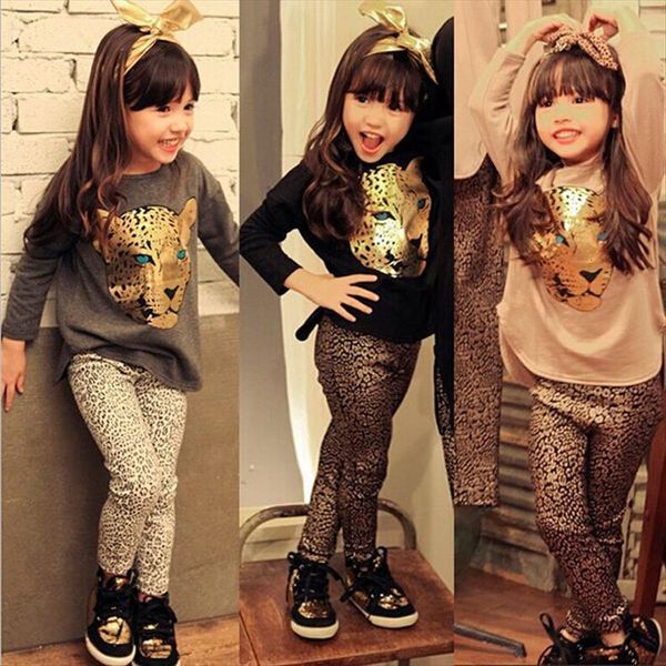 autumn girls clothing sets toddler leopard pattern suit for girl full sleeve shirt pants 2pcs home kids clothes, White
autumn girls clothing sets toddler leopard pattern suit for girl full sleeve shirt pants 2pcs home kids clothes, White