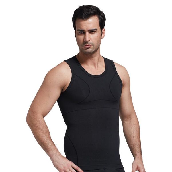 men's body shapers men tank tummy control shape wear slimming underwear shaper vest shapewear belly waist cincher, Black;brown
men's body shapers men tank tummy control shape wear slimming underwear shaper vest shapewear belly waist cincher, Black;brown