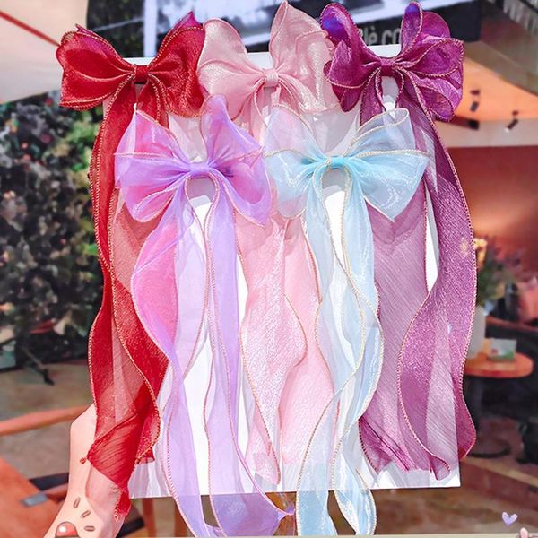 bow hairpins for girls korean fashion lace hair clip hairgrip accessories headwear long ribbon jewelry barrettes gift, Slivery;white
bow hairpins for girls korean fashion lace hair clip hairgrip accessories headwear long ribbon jewelry barrettes gift, Slivery;white