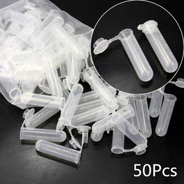 lab supplies 50pcs 5 ml centrifuge test tube multi-purpose clear plastic empty sample storage container round bottom ep with scale
lab supplies 50pcs 5 ml centrifuge test tube multi-purpose clear plastic empty sample storage container round bottom ep with scale