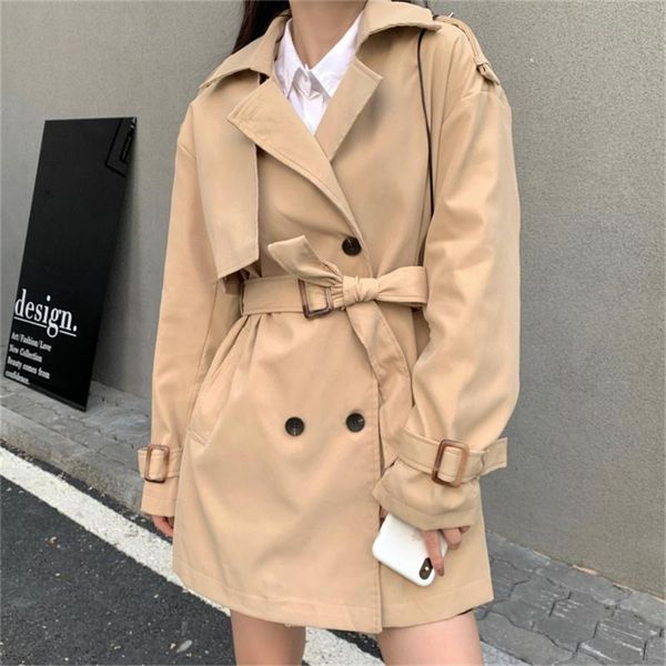 women's trench coats alien kitty mid-length solid gentle women warm stylish 2021 korea loose close waist slim casual autumn chic elegan, Tan;black
women's trench coats alien kitty mid-length solid gentle women warm stylish 2021 korea loose close waist slim casual autumn chic elegan, Tan;black