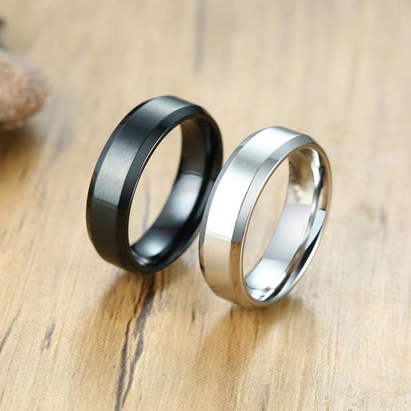 cluster rings fashion 6mm classic men women band stainless steel jewelry wedding ring for male, Golden;silver
cluster rings fashion 6mm classic men women band stainless steel jewelry wedding ring for male, Golden;silver