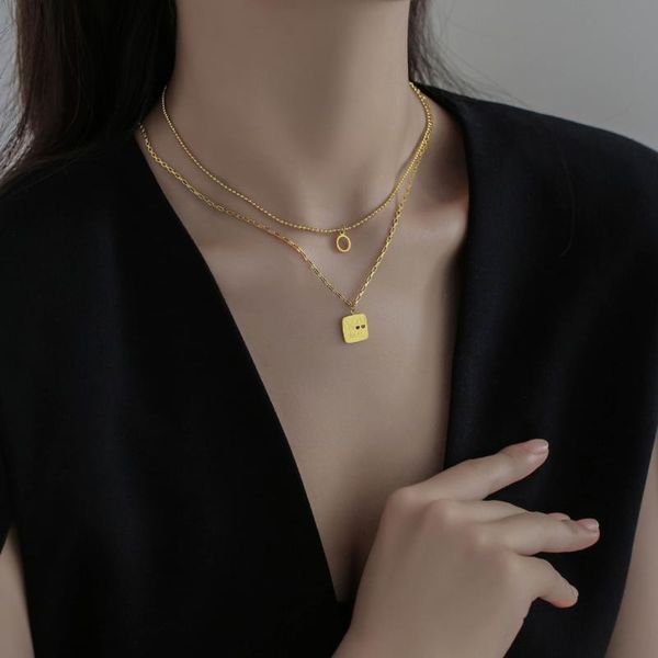 chokers gold color party women's pendant necklace fashion female choker necklaces jewelry double layers chain gifts, Golden;silver
chokers gold color party women's pendant necklace fashion female choker necklaces jewelry double layers chain gifts, Golden;silver