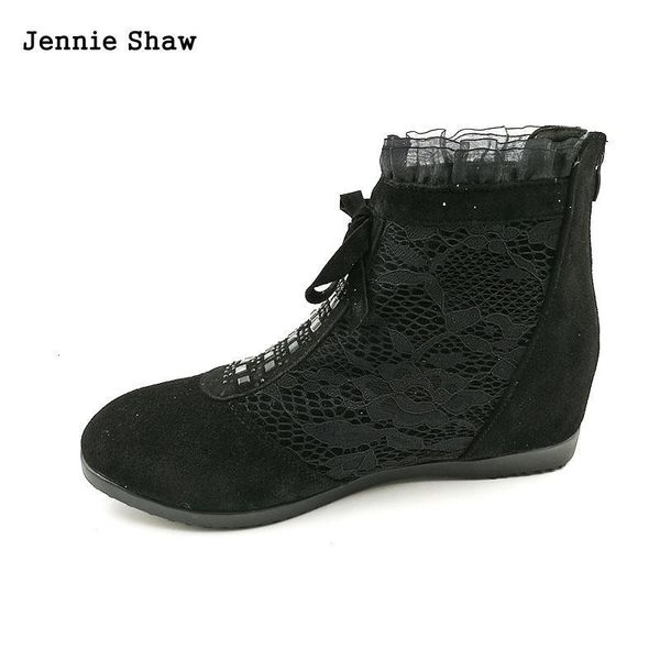 botas malla cuero genuino mujer, zapatos de tacn plano, para primavera y otoo, Black
botas malla cuero genuino mujer, zapatos de tacn plano, para primavera y otoo, Black