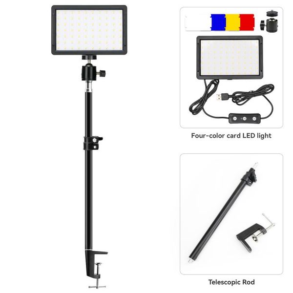 flash heads led video light mini four-color card panel pography lamp tripod 5600k dimmable professional for youtube live streaming po
flash heads led video light mini four-color card panel pography lamp tripod 5600k dimmable professional for youtube live streaming po
