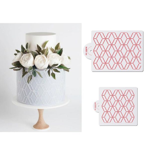 baking moulds geometric rhombus pattern cake stencil plastic lace boder stencils template diy drawing mold decorating tool bakeware
baking moulds geometric rhombus pattern cake stencil plastic lace boder stencils template diy drawing mold decorating tool bakeware