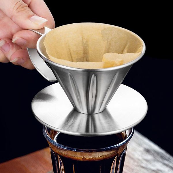 coffee filters stainless steel dripper v-shaped pour over filter portable slow drip for home office travel camping
coffee filters stainless steel dripper v-shaped pour over filter portable slow drip for home office travel camping