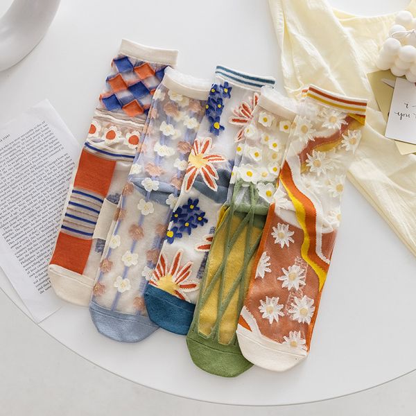 hosiery socks children's middle thin card silk glass filament stockings summer breathable cotton bottom long tube socks, Black;white
hosiery socks children's middle thin card silk glass filament stockings summer breathable cotton bottom long tube socks, Black;white