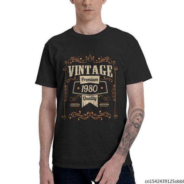 men's t-shirts vintage awesome since 1980 men unique t shirts short sleeve 41st birthday 41years old gift summer trend, White;black
men's t-shirts vintage awesome since 1980 men unique t shirts short sleeve 41st birthday 41years old gift summer trend, White;black