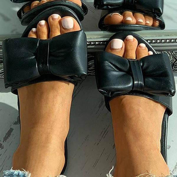 slippers summer women's fashionable clip foot beach shoes for, Black