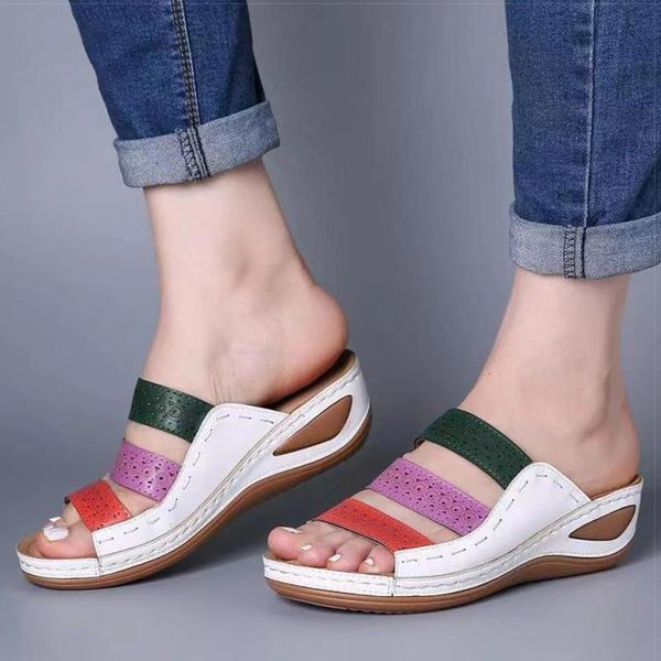 sandals women summer with heels wedges shoes plus size 43 platform woman casual chaussure femme, Black
sandals women summer with heels wedges shoes plus size 43 platform woman casual chaussure femme, Black