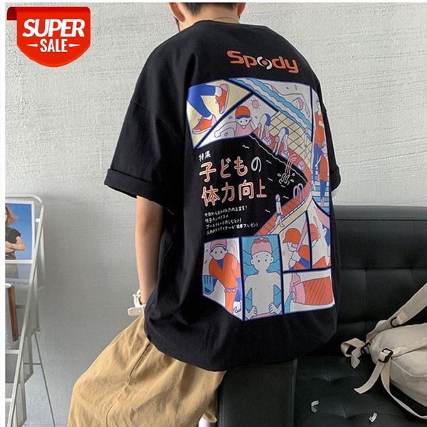 hong kong style printed half-sleeved short-sleeved t-shirt male tide brand trend fat loose large size japanese cartoon 300 kg summer d #wb7h, White;black
hong kong style printed half-sleeved short-sleeved t-shirt male tide brand trend fat loose large size japanese cartoon 300 kg summer d #wb7h, White;black