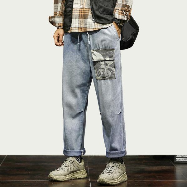 iidossan straight streetwear mens jeans with side pockets 2021 women korean clothes fashion harem pants denim men men's, Blue
iidossan straight streetwear mens jeans with side pockets 2021 women korean clothes fashion harem pants denim men men's, Blue