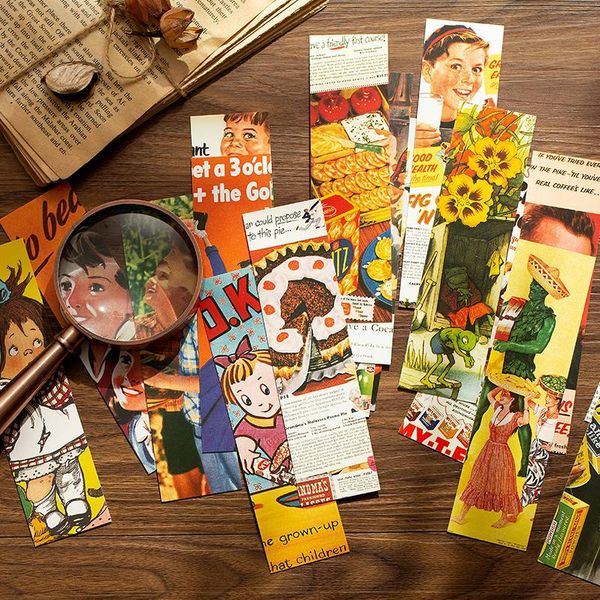 bookmark 30pcs card boxed bookmarks retro impression stationery memo message function american magazine anime girl 150*40mm
bookmark 30pcs card boxed bookmarks retro impression stationery memo message function american magazine anime girl 150*40mm