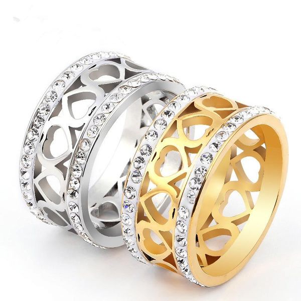 wedding rings titanium steel jewelry couple stainless ring heart-shaped soft clay with diamonds, Slivery;golden
wedding rings titanium steel jewelry couple stainless ring heart-shaped soft clay with diamonds, Slivery;golden