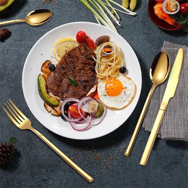 flatware sets 24pcs gold/silver matte cutlery set stainless steel dinnerware knife fork spoon silverwaretableware kitchen
flatware sets 24pcs gold/silver matte cutlery set stainless steel dinnerware knife fork spoon silverwaretableware kitchen