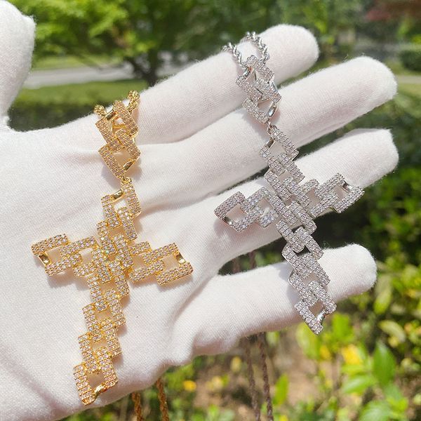ins diamond personality large cross pendant full of zircon men's necklace cuban, Black
ins diamond personality large cross pendant full of zircon men's necklace cuban, Black