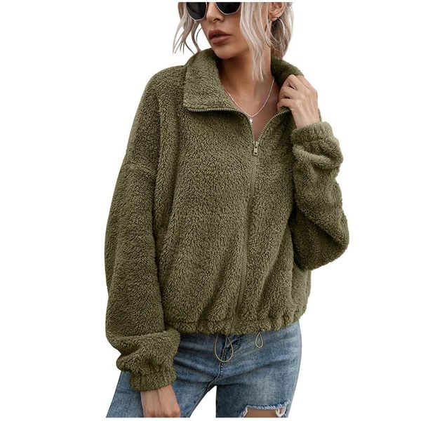 women's hoodies & sweatshirts zipper plush velvet ladies double-sided fleece short sweatershirt thickening keep warm fashion coat, Black
women's hoodies & sweatshirts zipper plush velvet ladies double-sided fleece short sweatershirt thickening keep warm fashion coat, Black