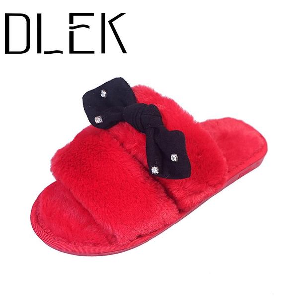 slipper beautiful women's shoes fashion lovely bowknot open toe red grey outdoor non-slip slip on warm plush cotton slippers, Black
slipper beautiful women's shoes fashion lovely bowknot open toe red grey outdoor non-slip slip on warm plush cotton slippers, Black