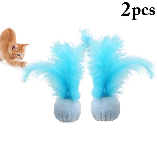 cat toys 2pcs pet toy ball cute plush feather chew interactive teaser catcher
cat toys 2pcs pet toy ball cute plush feather chew interactive teaser catcher