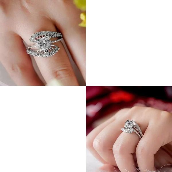 wedding rings coashi women's statement finger-ring with heart shaped zirconia design accessories shiny crystal delicate female jewelry, Slivery;golden
wedding rings coashi women's statement finger-ring with heart shaped zirconia design accessories shiny crystal delicate female jewelry, Slivery;golden