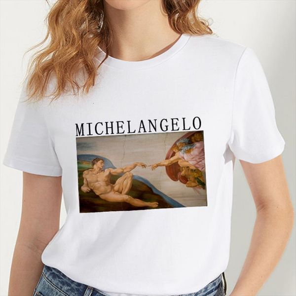 summer michelangelo sistina and mens women harajuku funny printed femme casual tee vintage womens, White;black
summer michelangelo sistina and mens women harajuku funny printed femme casual tee vintage womens, White;black