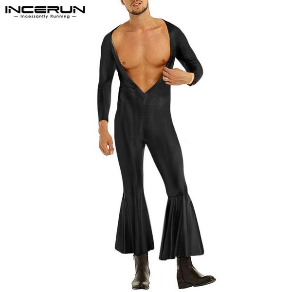 men flares jumpsuits solid color fitness rompers long sleeve v neck casual bib pants man fashion dance overalls 5xl incerun men's, Black
men flares jumpsuits solid color fitness rompers long sleeve v neck casual bib pants man fashion dance overalls 5xl incerun men's, Black