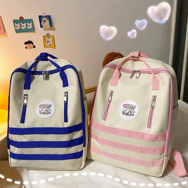 backpack fashion women's hit color patchwork school casual lady oxford cloth student travel bag large capacity knapsack
backpack fashion women's hit color patchwork school casual lady oxford cloth student travel bag large capacity knapsack
