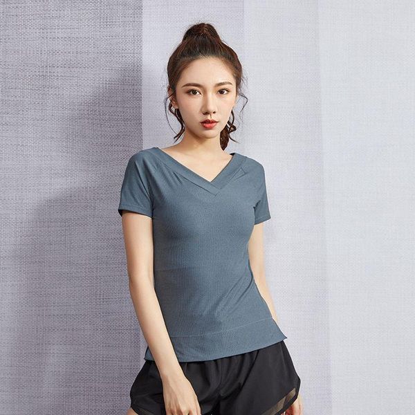 yoga outfit women sports t-shirt spring summer quick-drying tight stretch v-neck workout gym clothes running training undershirt
yoga outfit women sports t-shirt spring summer quick-drying tight stretch v-neck workout gym clothes running training undershirt