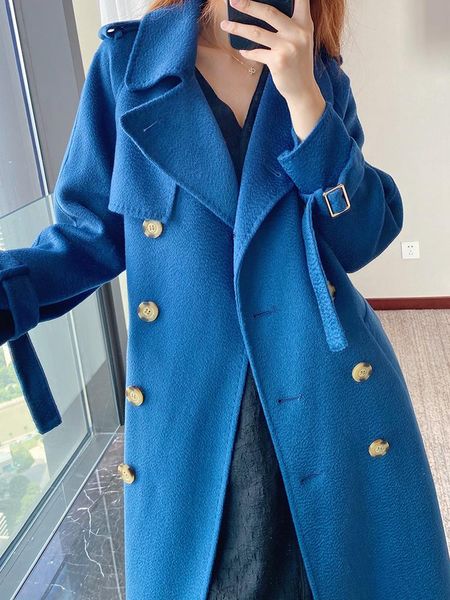 women's trench coats water ripple double-sided cashmere coat middle and long style 2021 autumn winter double row buckle lace up wool, Tan;black
women's trench coats water ripple double-sided cashmere coat middle and long style 2021 autumn winter double row buckle lace up wool, Tan;black