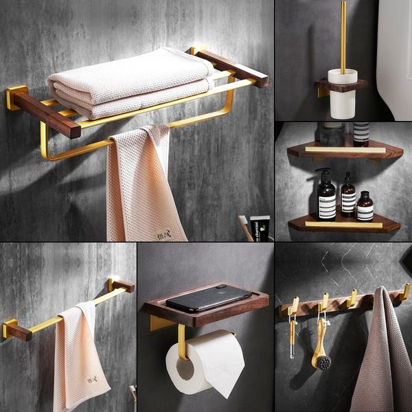 bathroom accessories set aluminum & black walnut towel/paper rack toilet brush/cup holder coner shelf robe hook bath hardware accessory
bathroom accessories set aluminum & black walnut towel/paper rack toilet brush/cup holder coner shelf robe hook bath hardware accessory