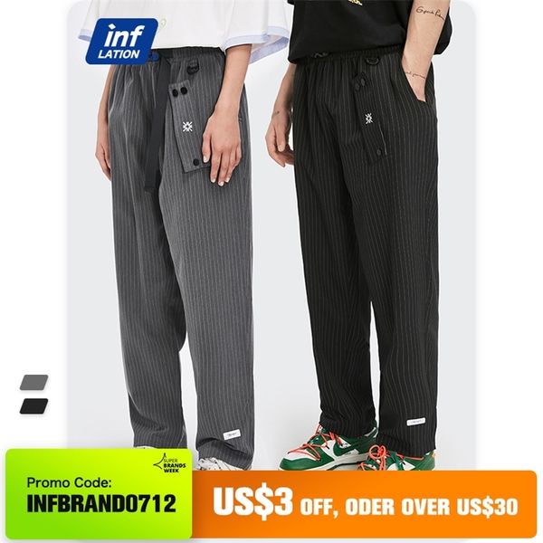 inflation harajuku stripe straight pants with belt spring men casual hip hop mens suit streetwear 3607s21 210715, Black
inflation harajuku stripe straight pants with belt spring men casual hip hop mens suit streetwear 3607s21 210715, Black
