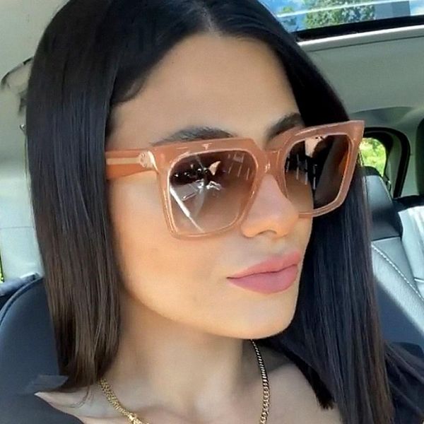 sunglasses vintage oversized gradient brown fashion square shades women sun glasses men uv400 eyewear female big frame black 90s, White;black
sunglasses vintage oversized gradient brown fashion square shades women sun glasses men uv400 eyewear female big frame black 90s, White;black