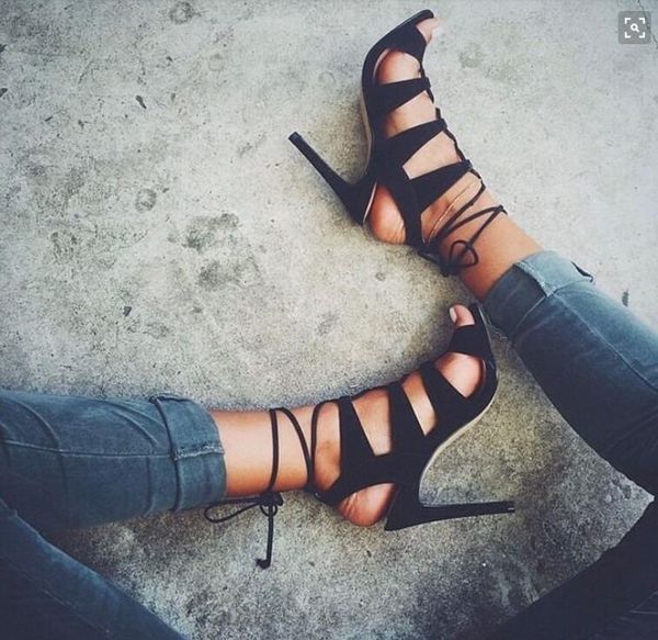 sandal name cut-out gladator women with high heels open toe lace-up sandals will see size 34 to 42 dress party shoes, Black
sandal name cut-out gladator women with high heels open toe lace-up sandals will see size 34 to 42 dress party shoes, Black