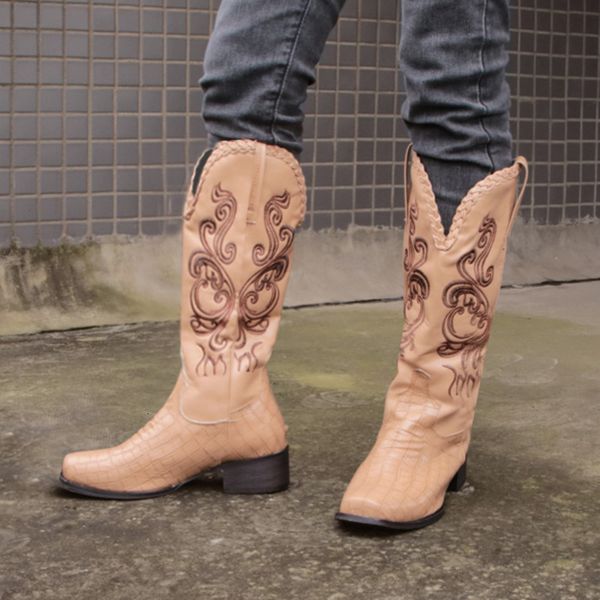 dress shoes western fashions female boots high knees cowboy fall fashion round toe heels embroider ladies mid riding rro8, Black
dress shoes western fashions female boots high knees cowboy fall fashion round toe heels embroider ladies mid riding rro8, Black