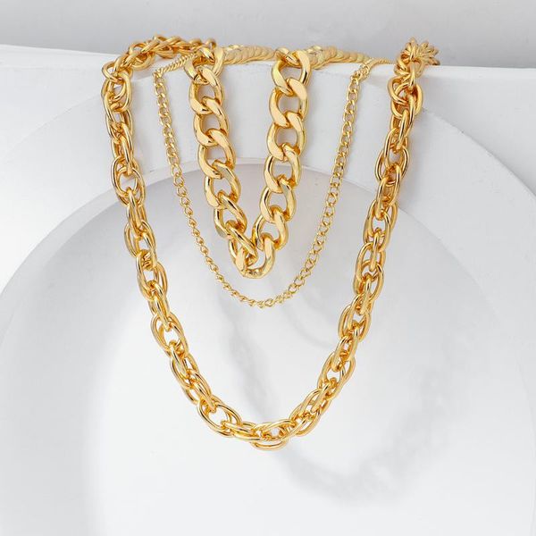 chains flashbuy punk multi-layer cuban thick chain necklaces for men women personality heavy metal choker necklace statement jewelry, Silver
chains flashbuy punk multi-layer cuban thick chain necklaces for men women personality heavy metal choker necklace statement jewelry, Silver