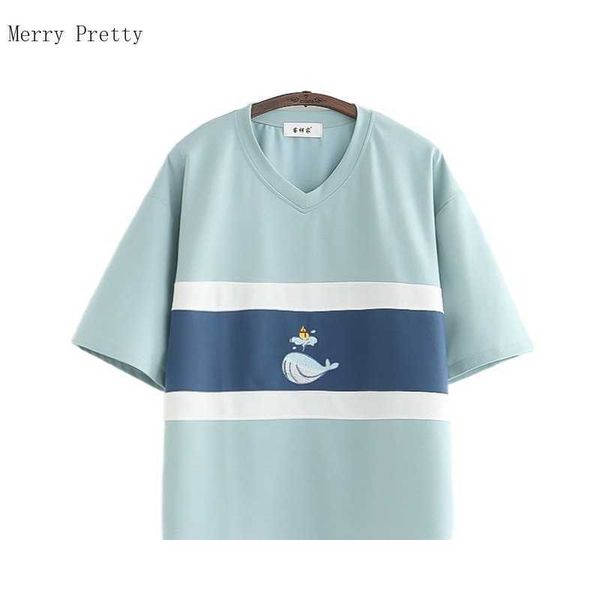 harajuku cartoon embroidery cotton t-shirts women summer short sleeve v-neck patchwork female basic casual tees 210526, White
harajuku cartoon embroidery cotton t-shirts women summer short sleeve v-neck patchwork female basic casual tees 210526, White