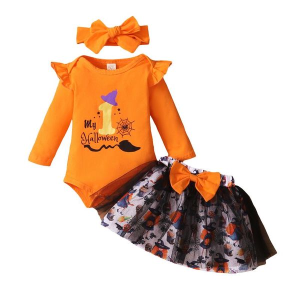 clothing sets 3pcs baby my first halloween outfits, long sleeve letter print romper + tulle skirt headband set, White
clothing sets 3pcs baby my first halloween outfits, long sleeve letter print romper + tulle skirt headband set, White